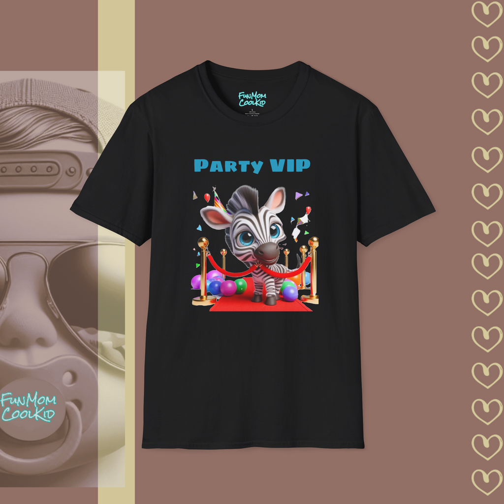 Party VIP | Adult Unisex Softstyle T-Shirt - FunMomCoolKid