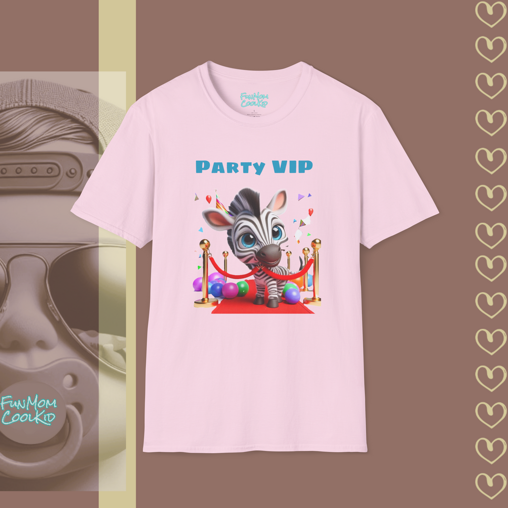 Party VIP | Adult Unisex Softstyle T-Shirt - FunMomCoolKid