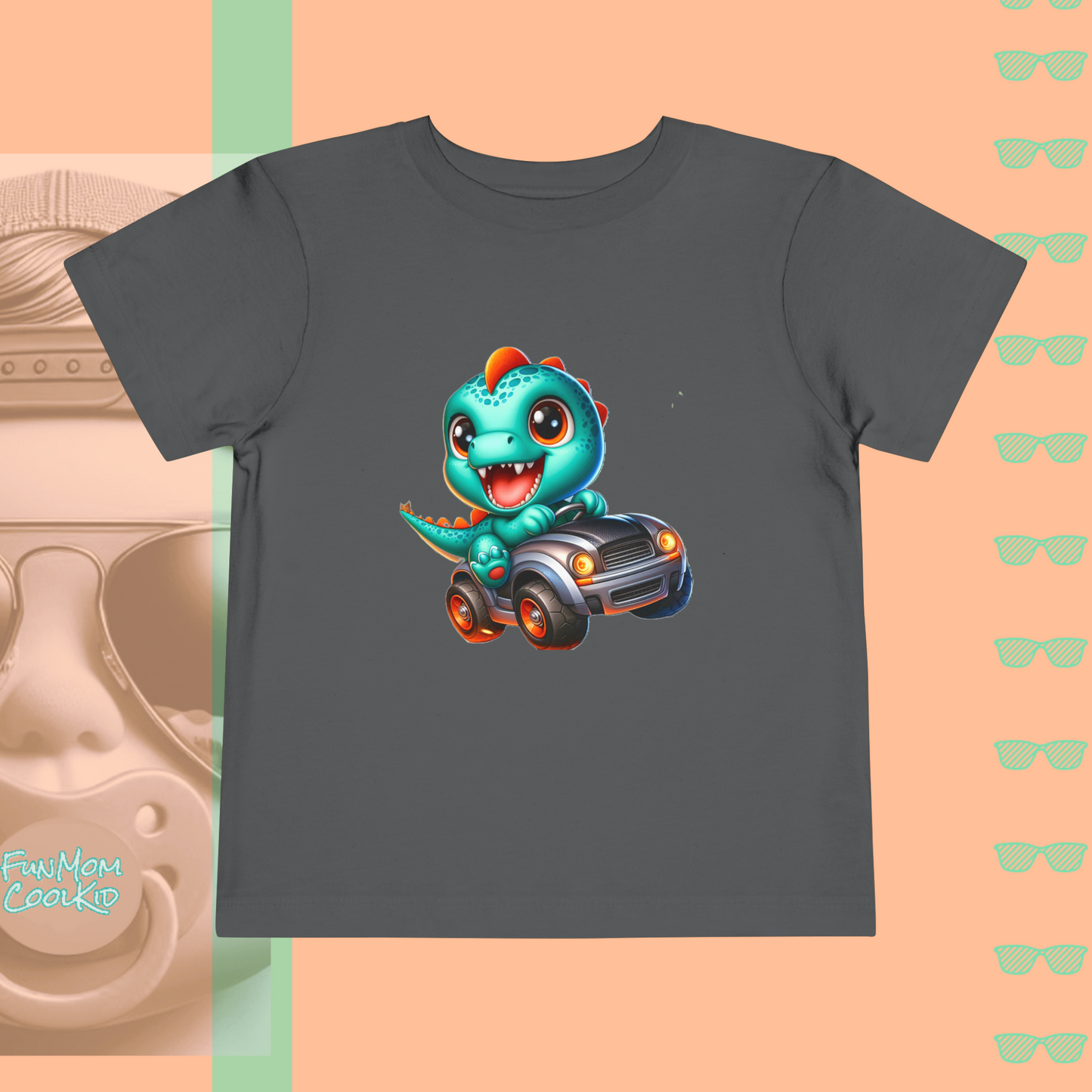 Dino Racer | Toddler Short Sleeve Tee
