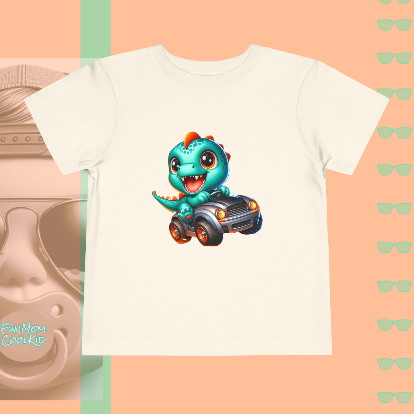 Dino Racer | Toddler Short Sleeve Tee