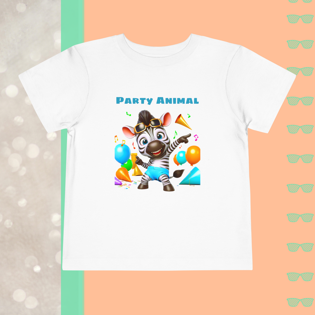 Party Animal | Toddler Short Sleeve Tee - FunMomCoolKid