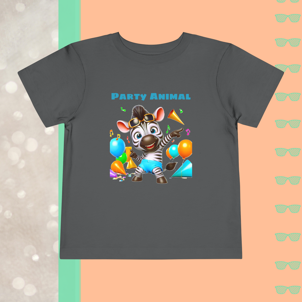 Party Animal | Toddler Short Sleeve Tee - FunMomCoolKid