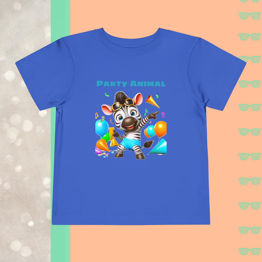 Party Animal | Toddler Short Sleeve Tee - FunMomCoolKid