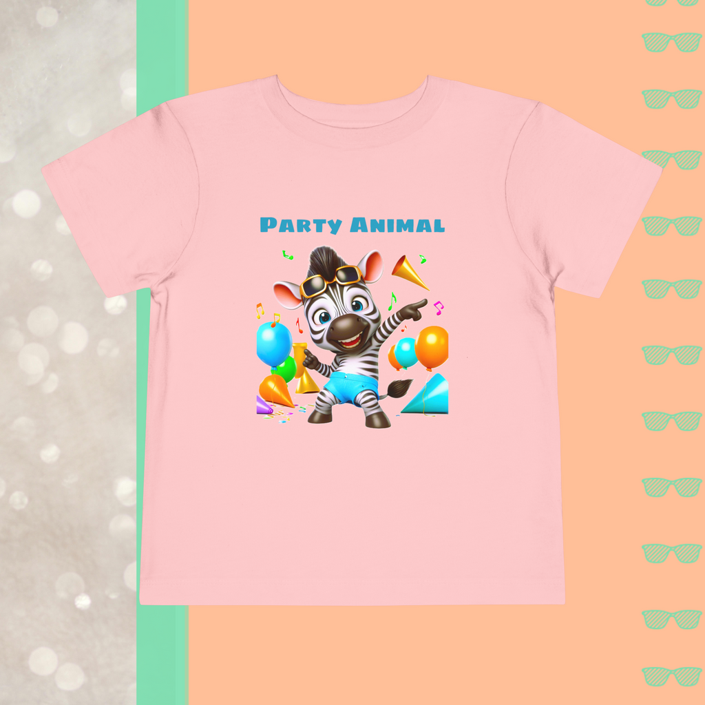 Party Animal | Toddler Short Sleeve Tee - FunMomCoolKid