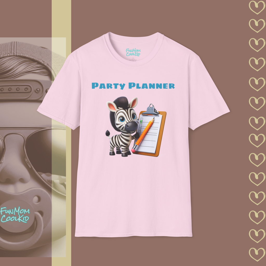 Party Planner | Adult Unisex Softstyle T-Shirt - FunMomCoolKid