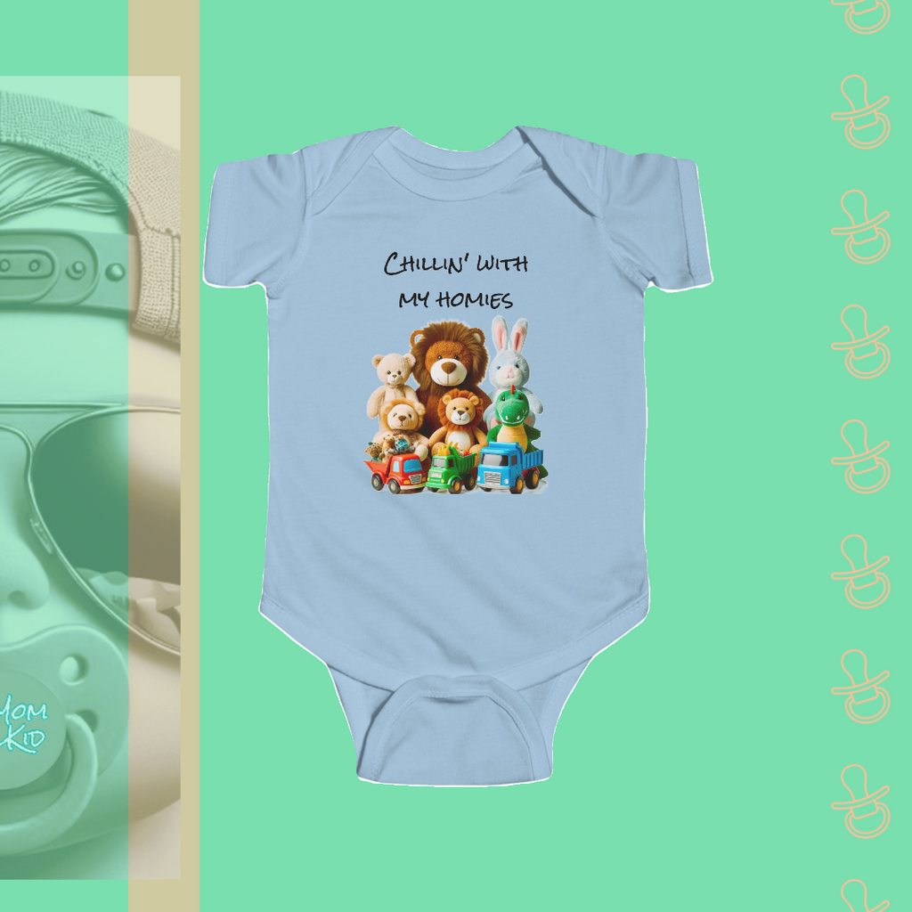 Chillin' With My Homies | Infant Bodysuit - FunMomCoolKid