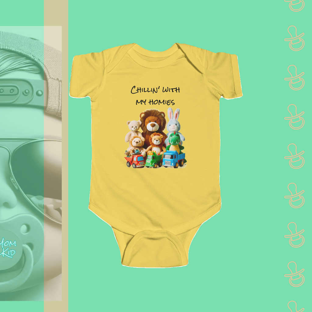 Chillin' With My Homies | Infant Bodysuit - FunMomCoolKid