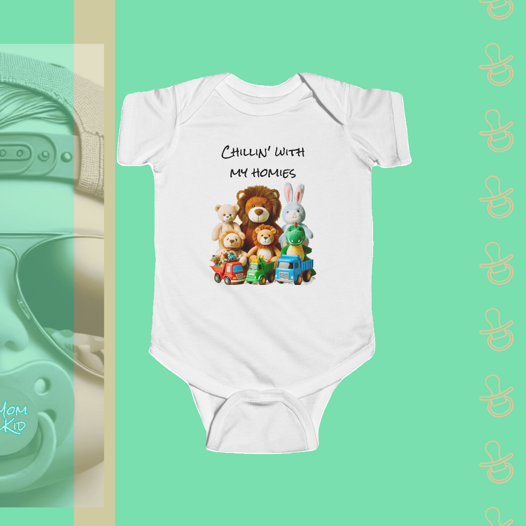 Chillin' With My Homies | Infant Bodysuit - FunMomCoolKid