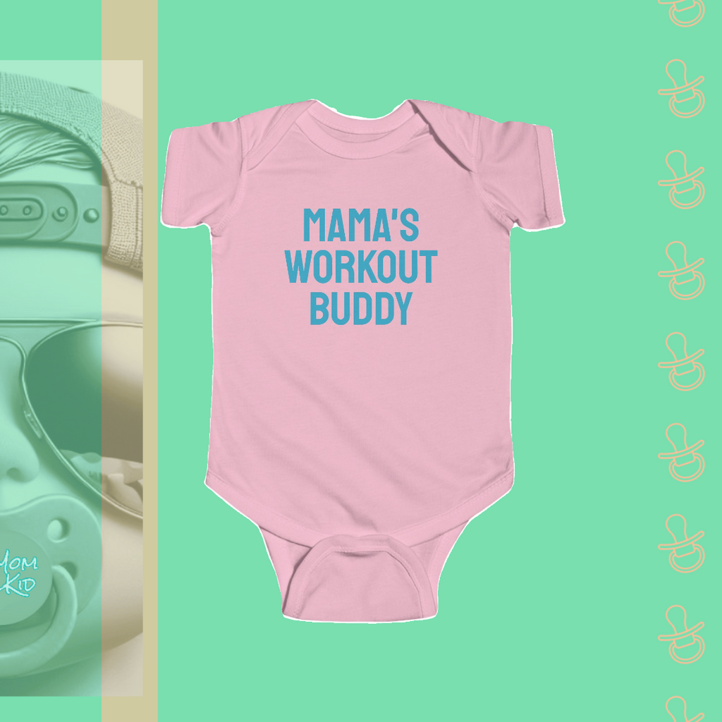 Mama's Workout Buddy | Infant Bodysuit - FunMomCoolKid