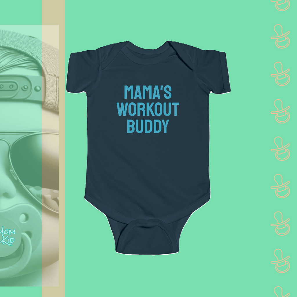 Mama's Workout Buddy | Infant Bodysuit - FunMomCoolKid