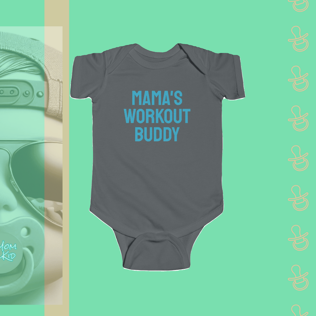 Mama's Workout Buddy | Infant Bodysuit - FunMomCoolKid