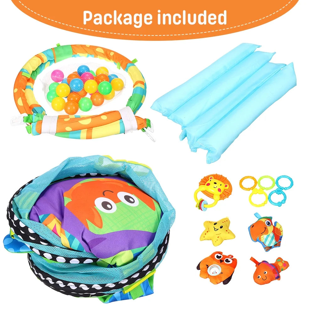 3-in-1 Turtle Fun Baby Play Mat - FunMomCoolKid