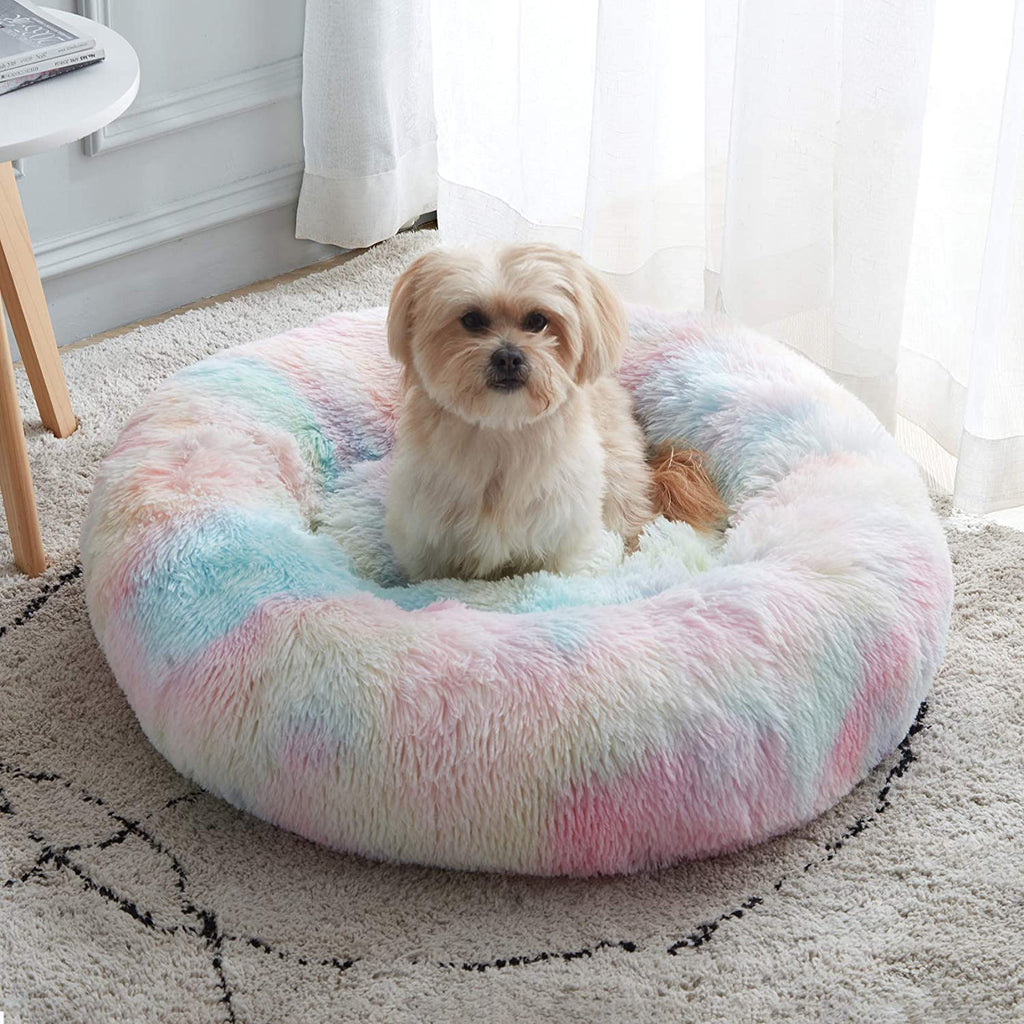 FurryCalm Donut Pet Bed - FunMomCoolKid