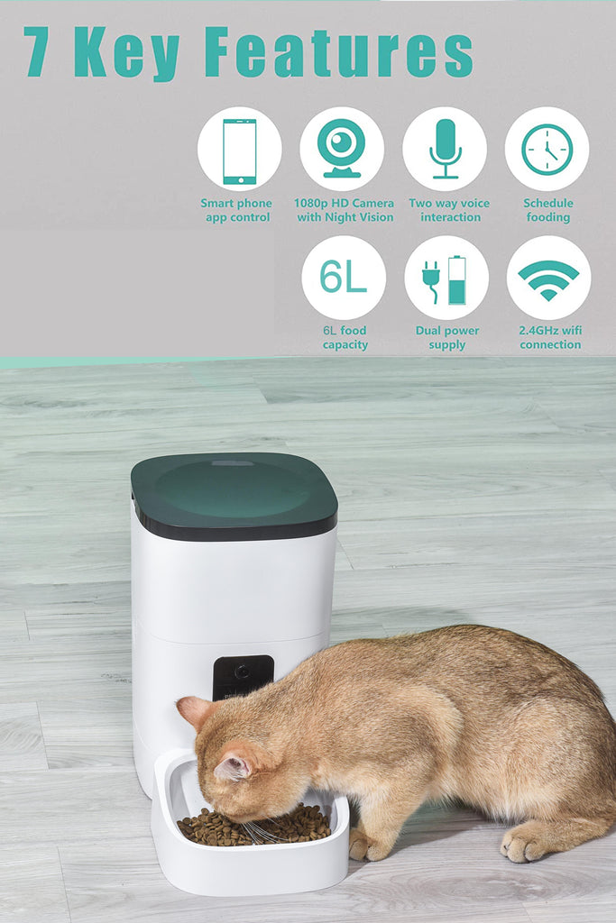 Smart Pet Feeder with Camera - FunMomCoolKid