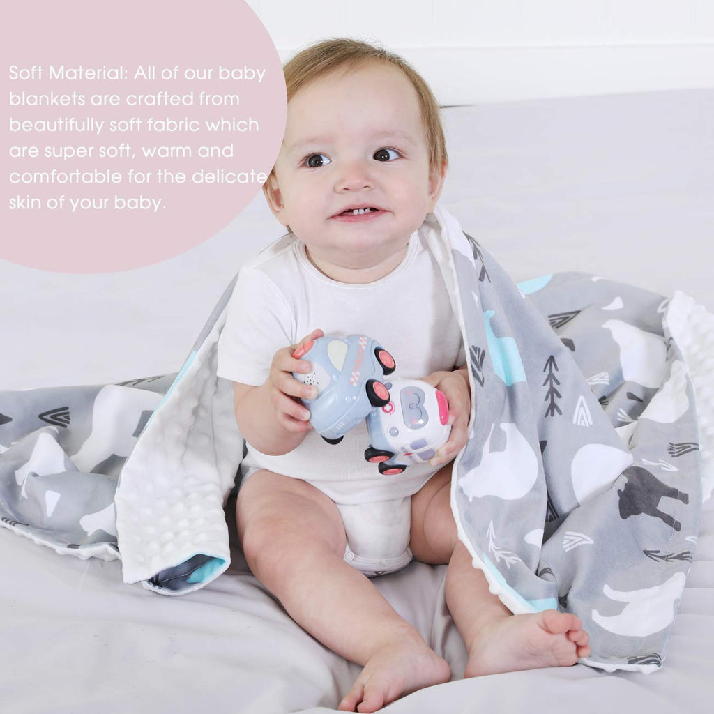 Ultra Soft Minky Baby Blanket - FunMomCoolKid