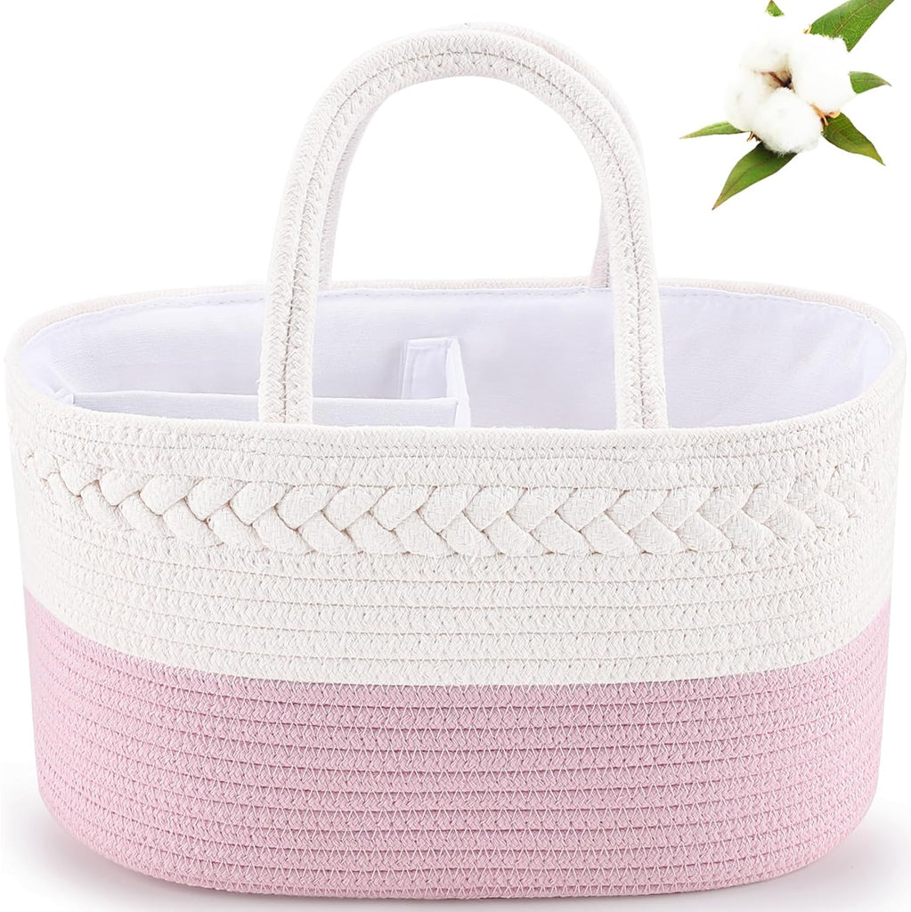 Ultimate Cotton Rope Diaper Caddy - FunMomCoolKid