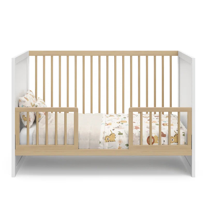 2 Piece Nursery Furniture Set: 3-in-1 Convertible Crib and Rocker - FunMomCoolKid