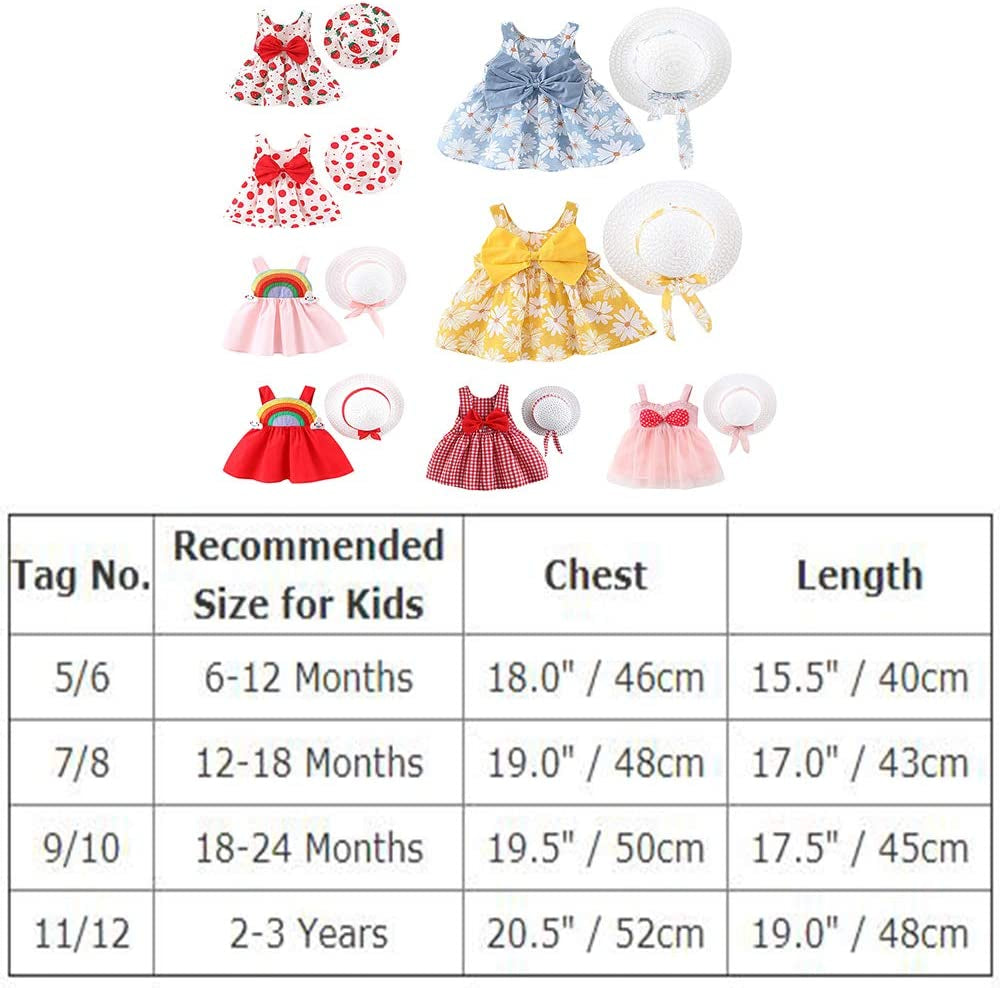 Summer Tutu Dress and Hat Set - FunMomCoolKid