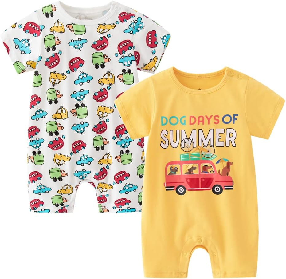 Baby Summer Cotton Rompers - FunMomCoolKid