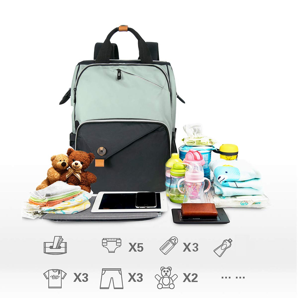 Ultimate Diaper Bag Backpack - FunMomCoolKid