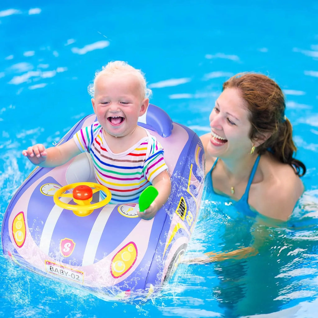 Purple Baby Car Pool Float - FunMomCoolKid