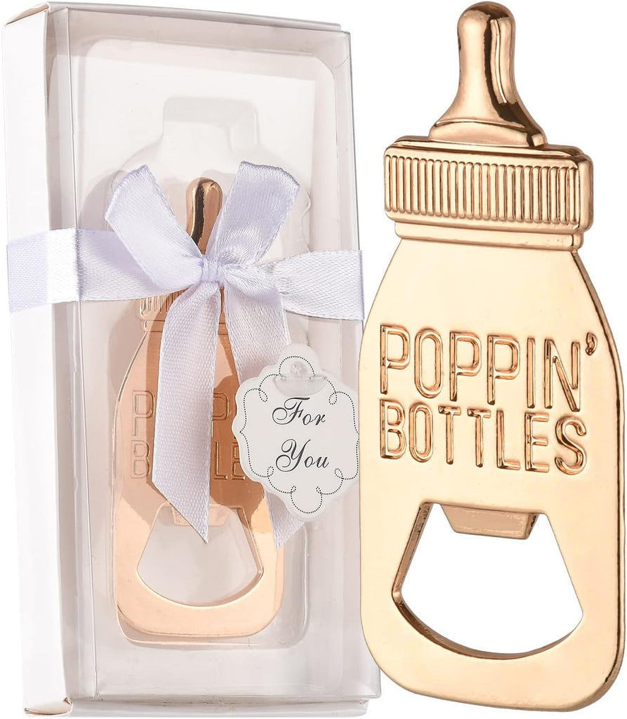 Rose Gold Baby Shower Bottle Opener - FunMomCoolKid