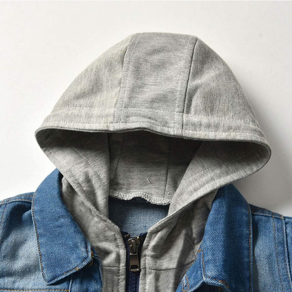 Denim Hooded Toddler Jacket - FunMomCoolKid