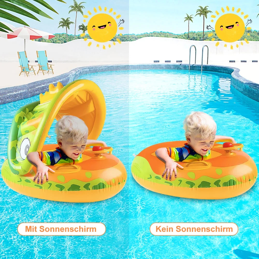 Kid Odyssey Swim Float with Canopy - FunMomCoolKid