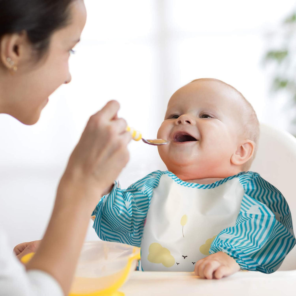 Waterproof Long-Sleeve Baby Bibs - FunMomCoolKid