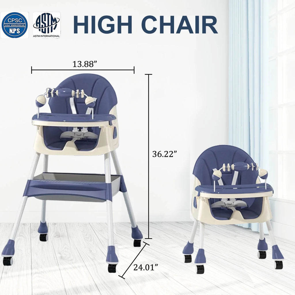 Adjustable Baby Highchair - FunMomCoolKid