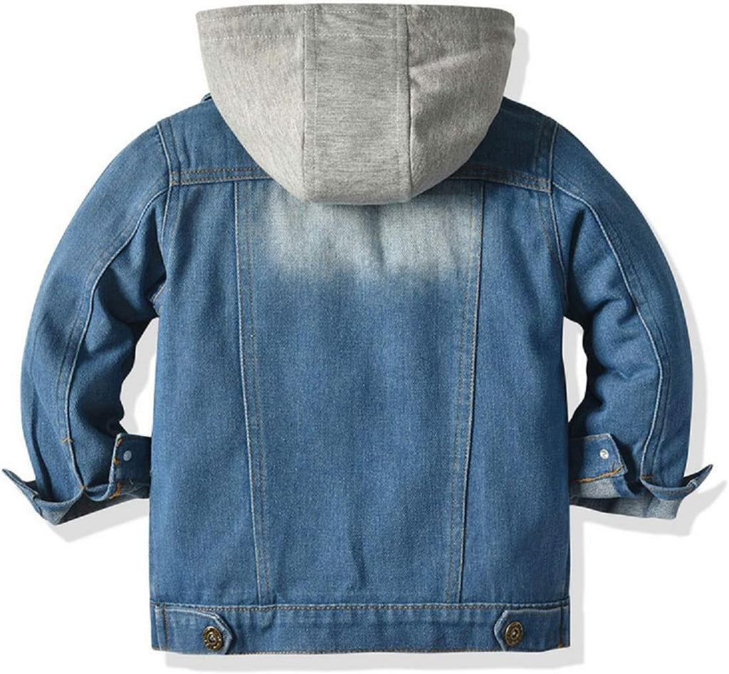 Denim Hooded Toddler Jacket - FunMomCoolKid