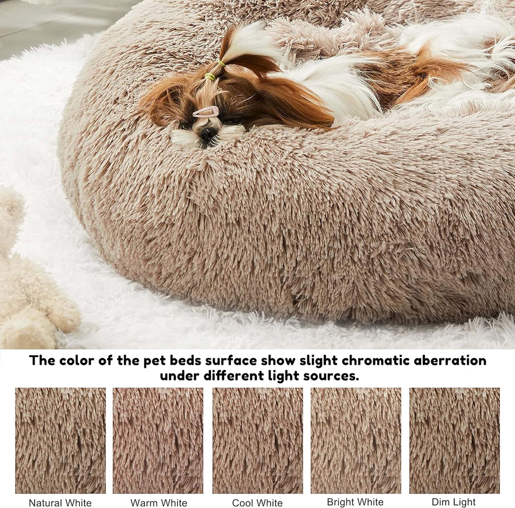 FurryCalm Donut Pet Bed - FunMomCoolKid