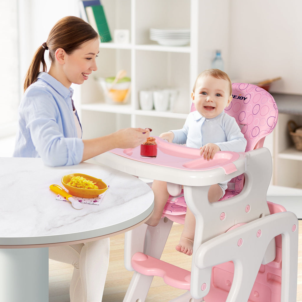 3-in-1 Convertible Baby Highchair Booster - FunMomCoolKid