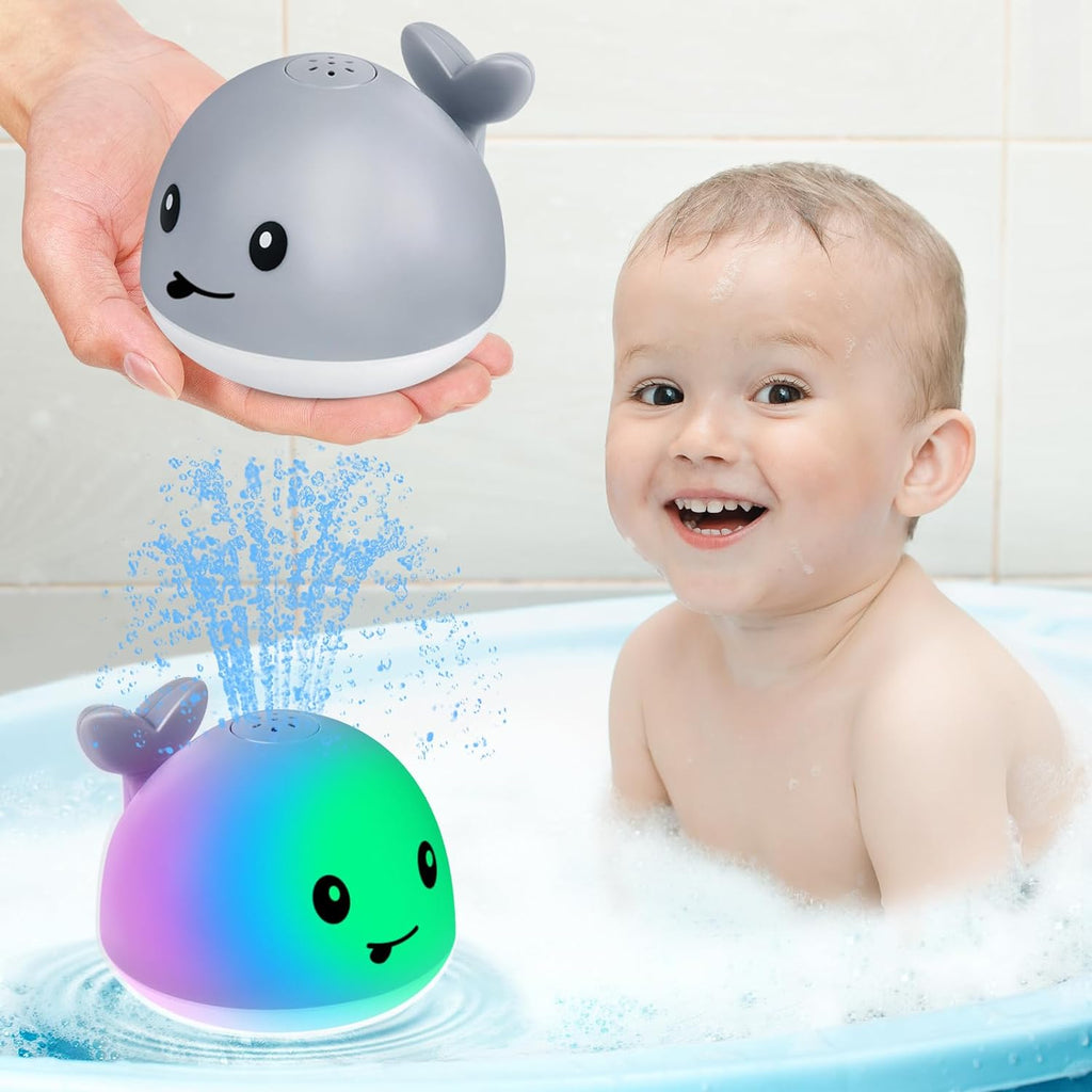 SparkleSplash Whale Bath Toy - FunMomCoolKid