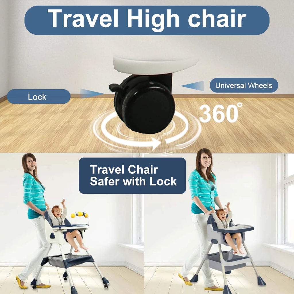 Adjustable Baby Highchair - FunMomCoolKid