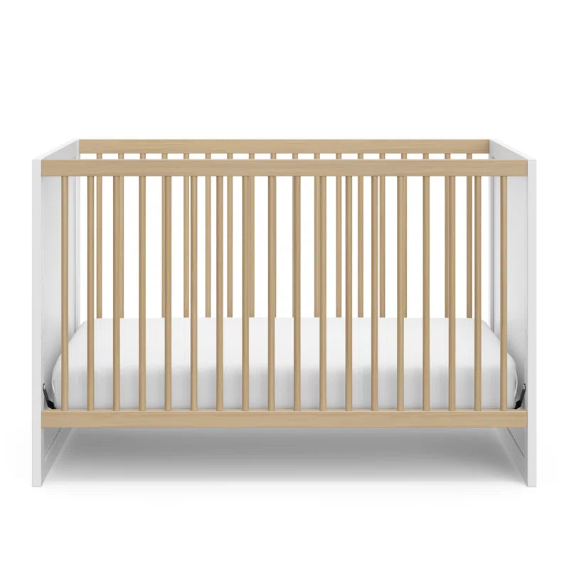 2 Piece Nursery Furniture Set: 3-in-1 Convertible Crib and Rocker - FunMomCoolKid