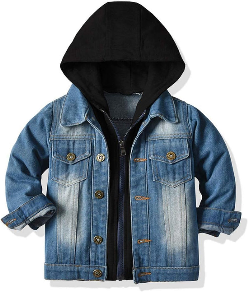 Denim Hooded Toddler Jacket - FunMomCoolKid