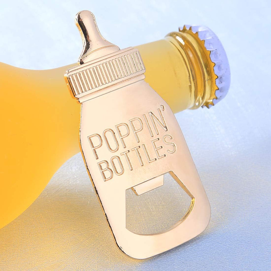 Rose Gold Baby Shower Bottle Opener - FunMomCoolKid