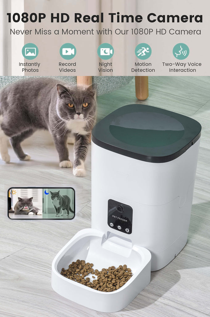 Smart Pet Feeder with Camera - FunMomCoolKid