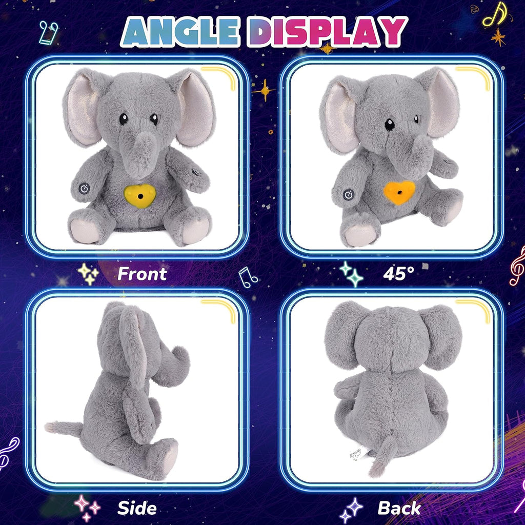 Starry Night Elephant Plush Light - FunMomCoolKid