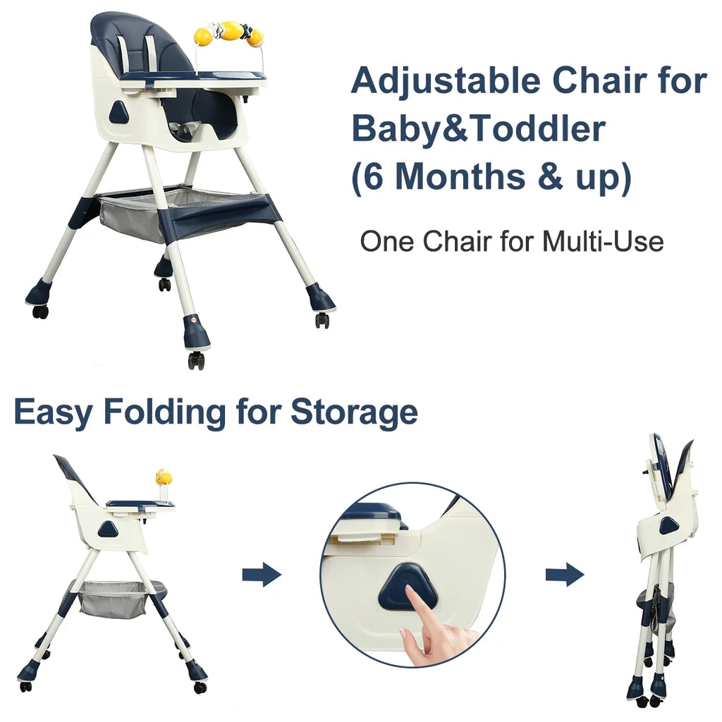 Adjustable Baby Highchair - FunMomCoolKid