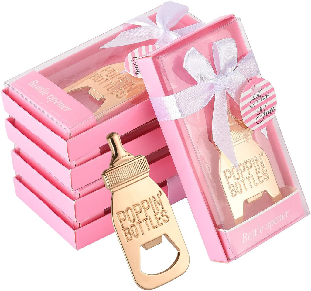 Rose Gold Baby Shower Bottle Opener - FunMomCoolKid